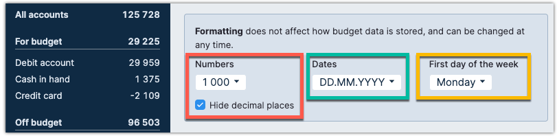 Image with 3 different colored boxes