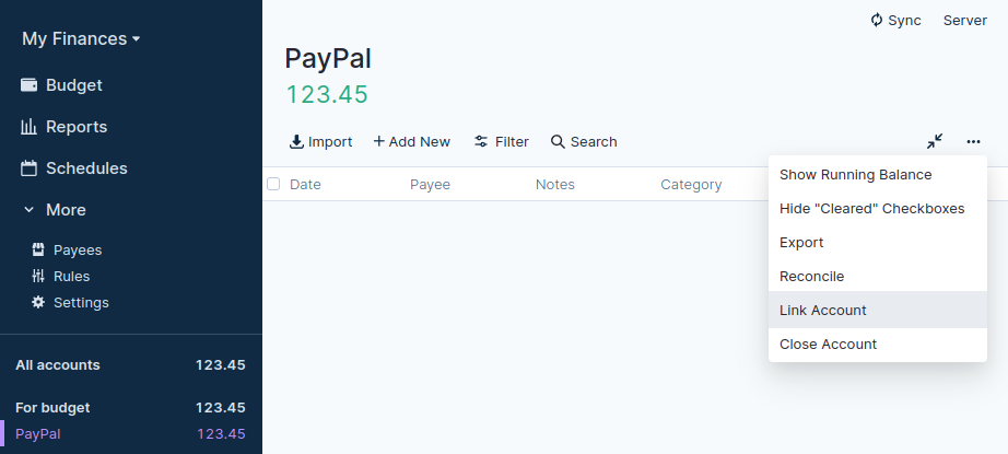 Linking an existing account to GoCardless